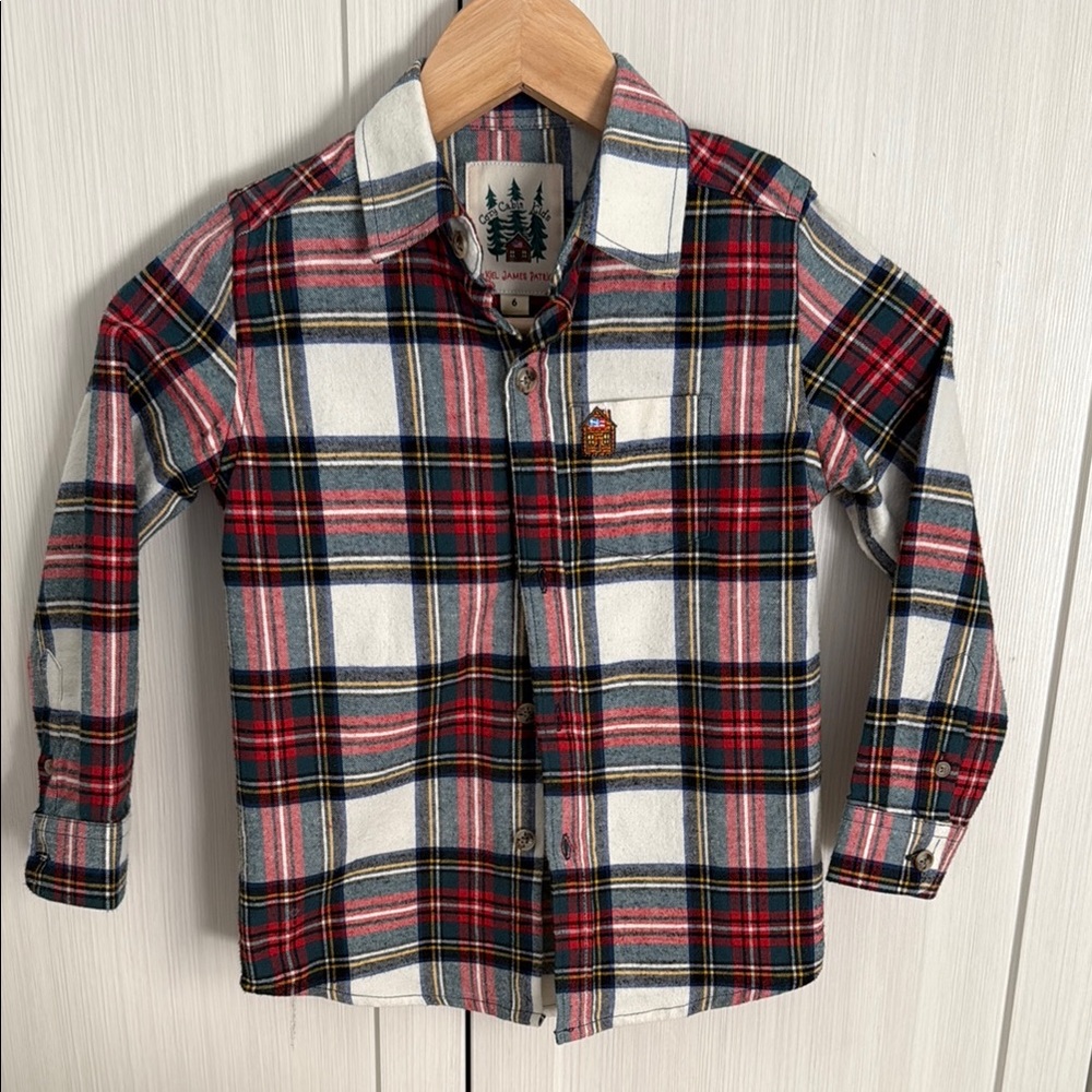 Kiel James Patrick Kids Plaid Shirt - Red, Blue, Green, White